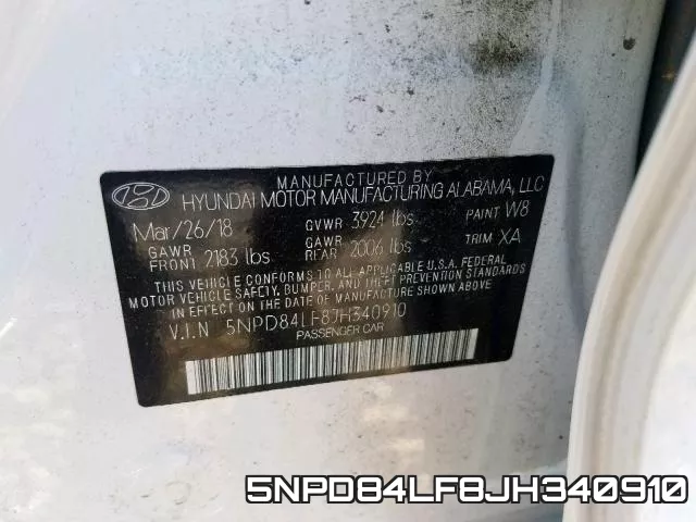 5NPD84LF8JH340910 фото 2