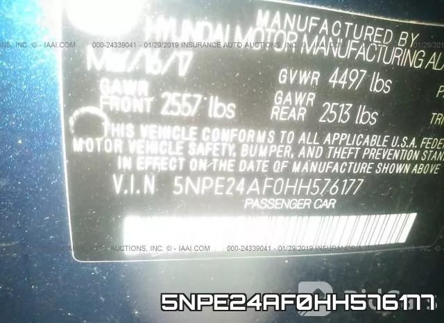 5NPE24AF0HH576177 фото 10