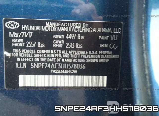 5NPE24AF3HH578036 фото 9
