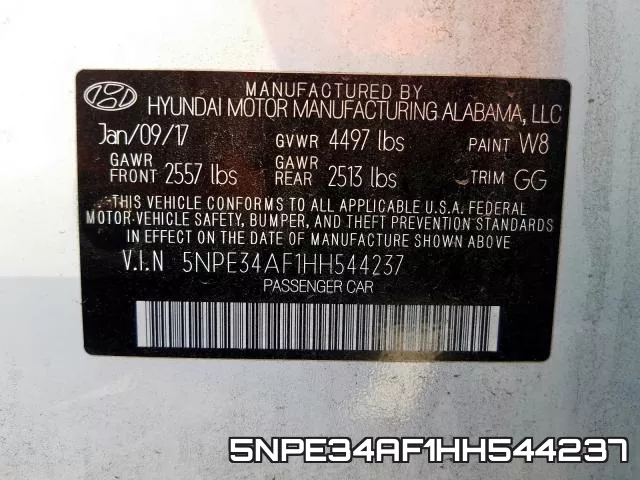5NPE34AF1HH544237 фото 2