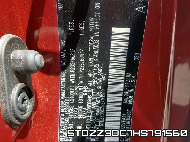 5TDZZ3DC7HS791560 фото 2