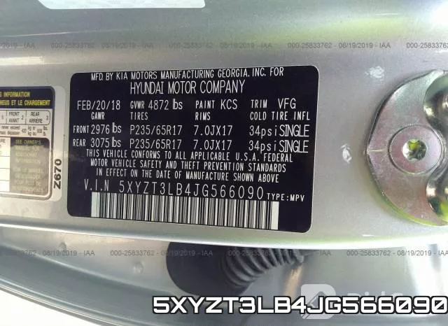 5XYZT3LB4JG566090 фото 10
