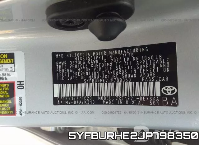 5YFBURHE2JP798350 фото 10
