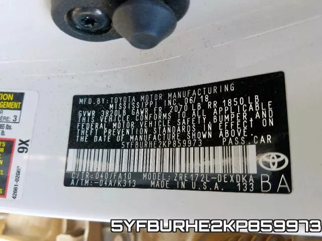 5YFBURHE2KP859973 фото 2
