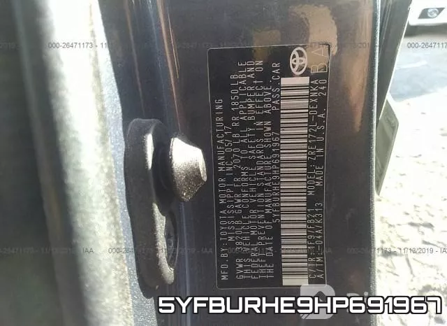 5YFBURHE9HP691967 фото 10