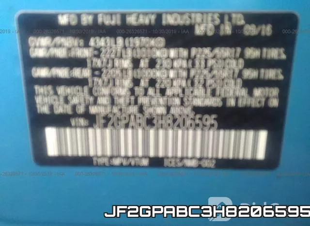 JF2GPABC3H8206595 фото 10