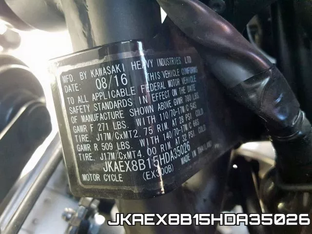 JKAEX8B15HDA35026 фото 2
