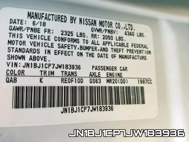 JN1BJ1CP7JW183936 фото 2