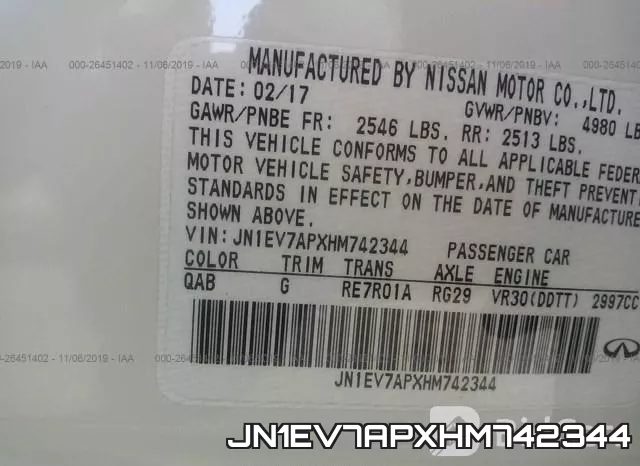 JN1EV7APXHM742344 фото 10