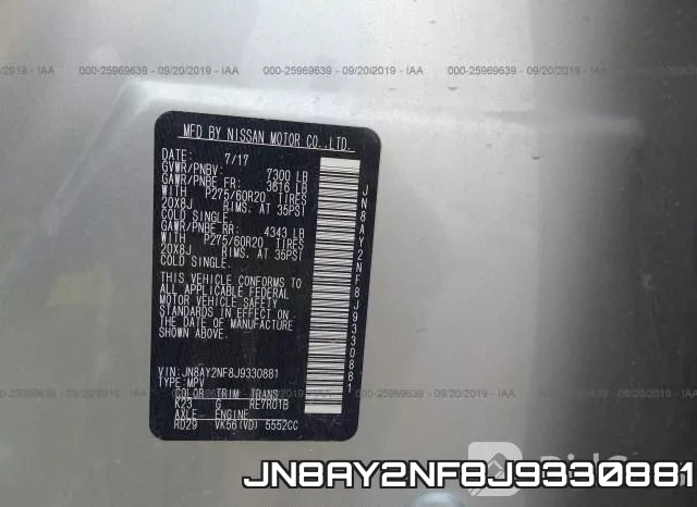 JN8AY2NF8J9330881 фото 10