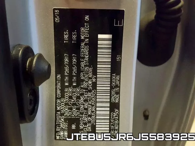 JTEBU5JR6J5583925 фото 2