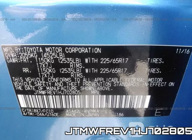 JTMWFREV1HJ702805 фото 10