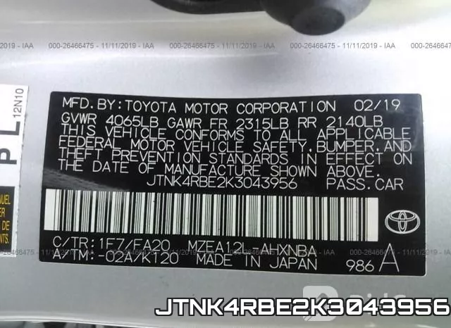 JTNK4RBE2K3043956 фото 10