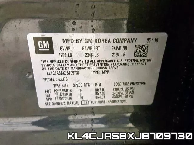 KL4CJASBXJB709730 фото 2