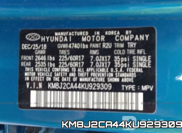 KM8J2CA44KU929309 фото 8