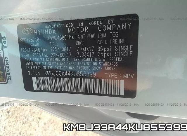 KM8J33A44KU855399 фото 8