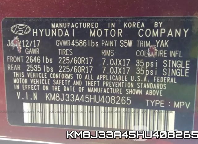 KM8J33A45HU408265 фото 10