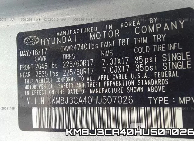 KM8J3CA40HU507026 фото 9