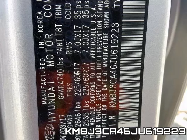 KM8J3CA46JU619223 фото 2