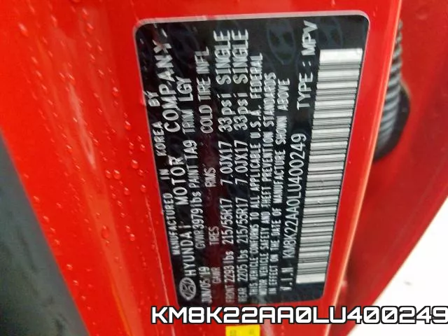 KM8K22AA0LU400249 фото 2