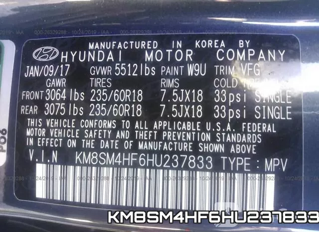 KM8SM4HF6HU237833 фото 10