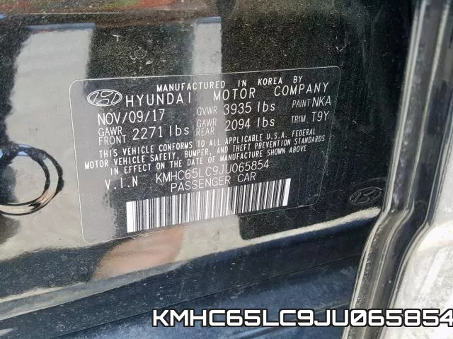 KMHC65LC9JU065854 фото 2