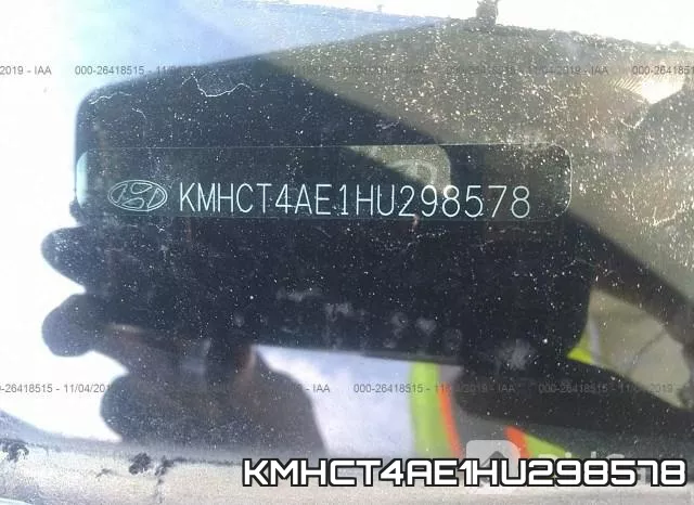 KMHCT4AE1HU298578 фото 10