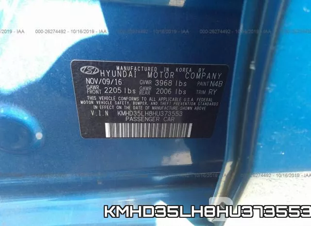 KMHD35LH8HU373553 фото 10