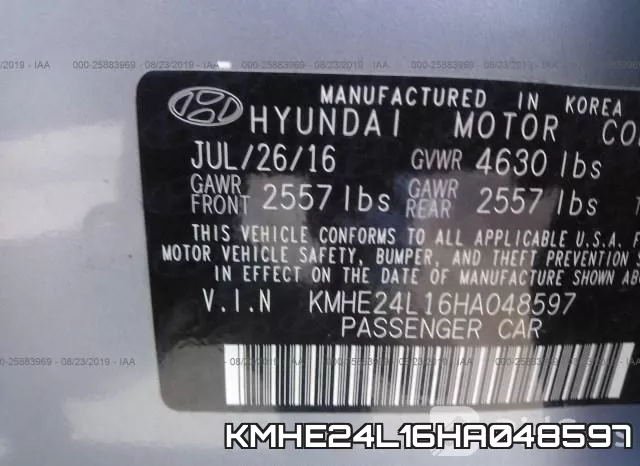 KMHE24L16HA048597 фото 10