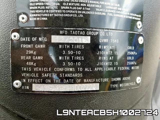 L9NTEACB5H1002724 фото 2
