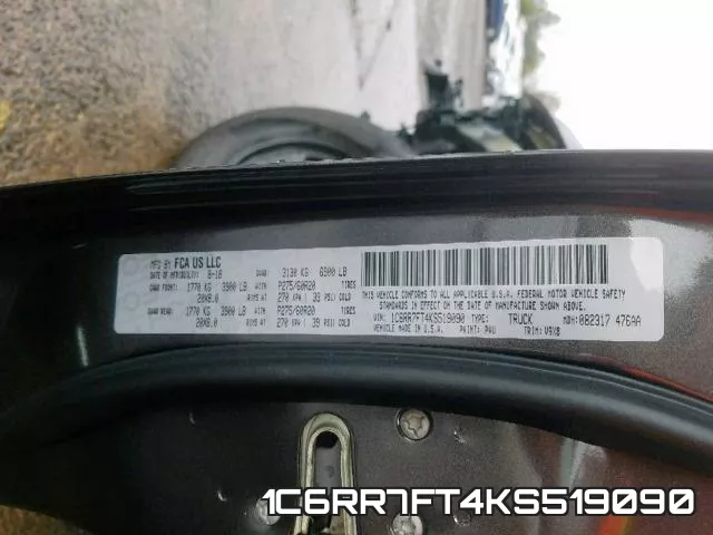1C6RR7FT4KS519090 фото 2