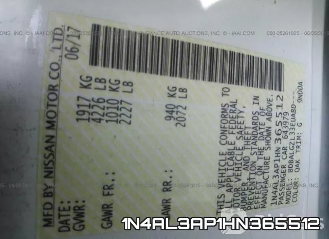 1N4AL3AP1HN365512 фото 10