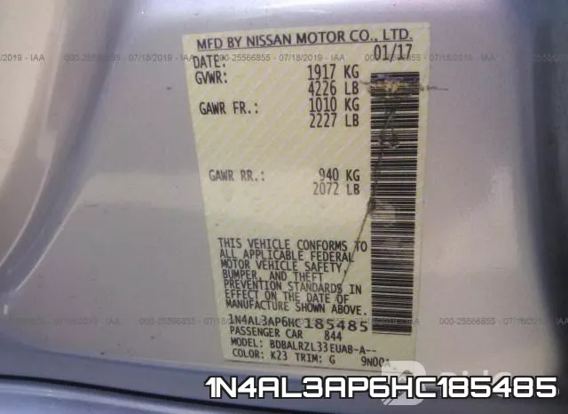 1N4AL3AP6HC185485 фото 9