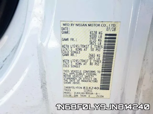 1N6BF0LY9JN814240 фото 2