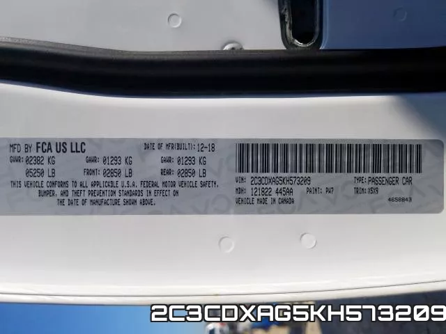 2C3CDXAG5KH573209 фото 2