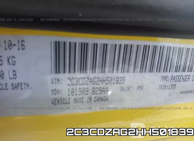 2C3CDZAG2HH501839 фото 10