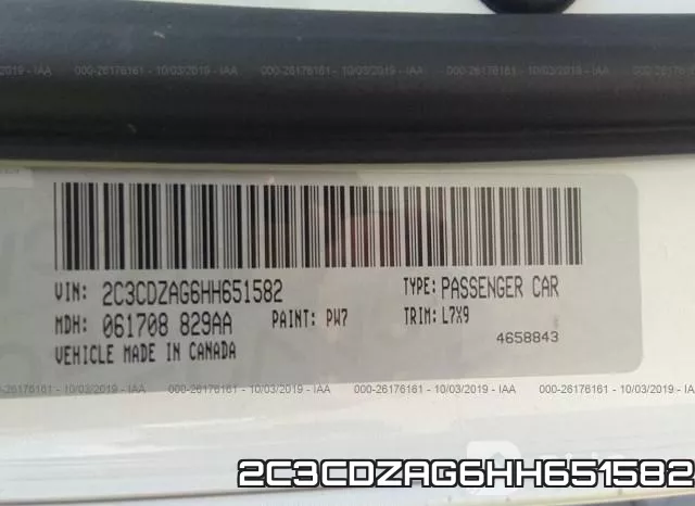 2C3CDZAG6HH651582 фото 10