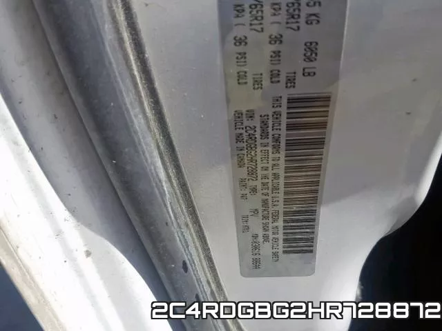 2C4RDGBG2HR728872 фото 2