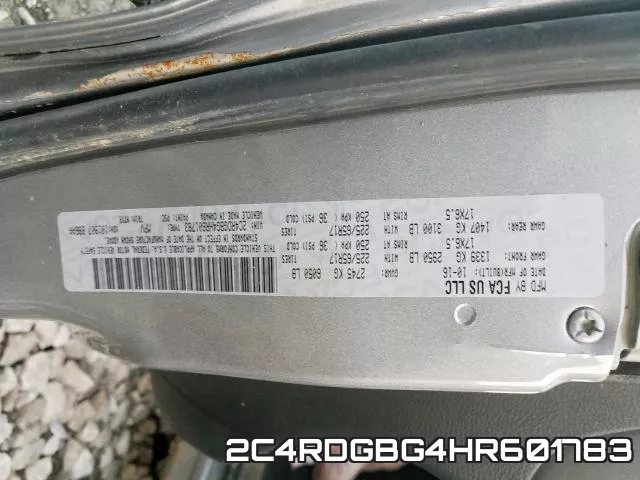 2C4RDGBG4HR601783 фото 2