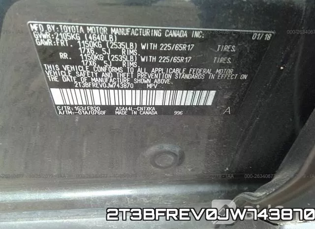 2T3BFREV0JW743870 фото 9