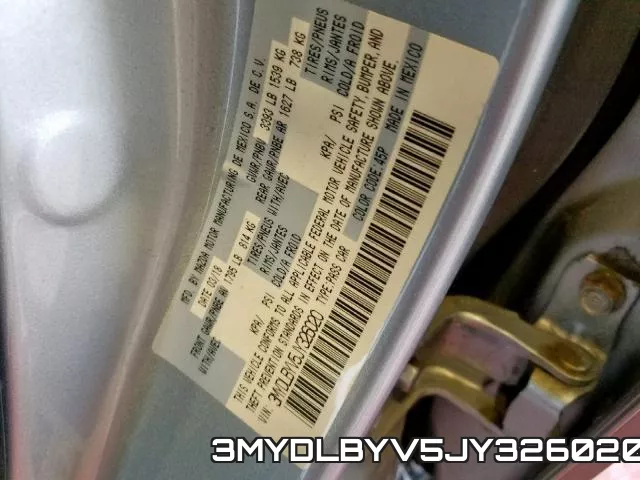 3MYDLBYV5JY326020 фото 2
