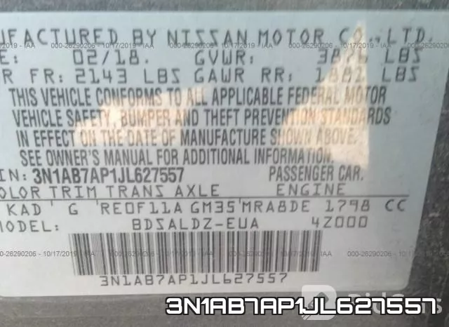 3N1AB7AP1JL627557 фото 10