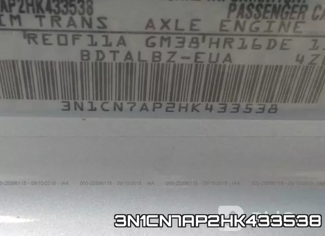 3N1CN7AP2HK433538 фото 10