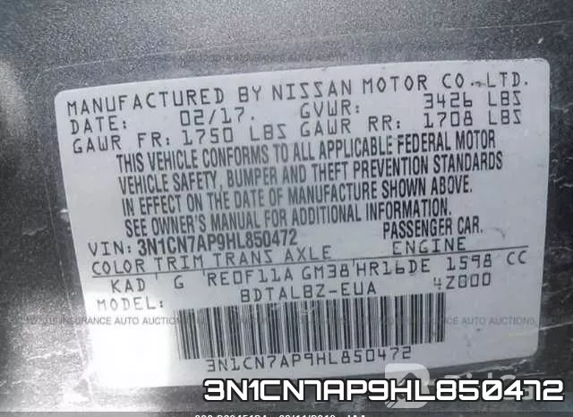 3N1CN7AP9HL850472 фото 10