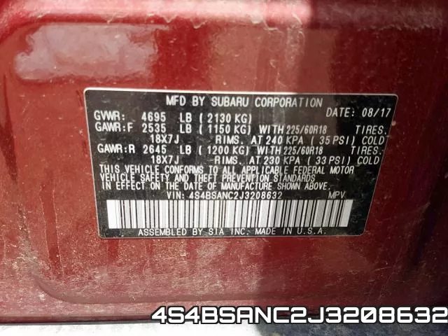 4S4BSANC2J3208632 фото 2