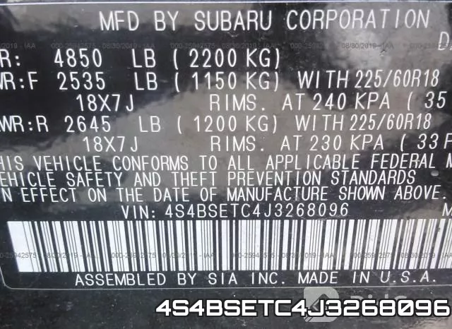 4S4BSETC4J3268096 фото 10