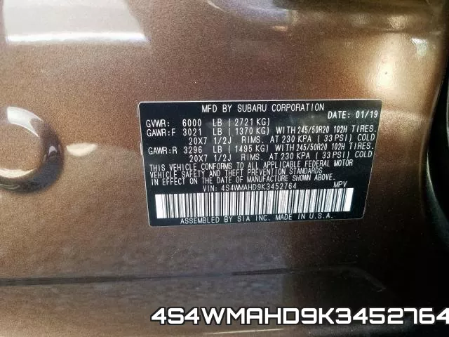 4S4WMAHD9K3452764 фото 2