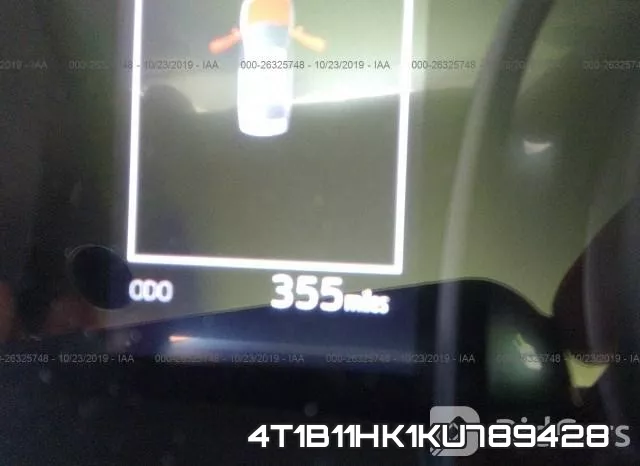 4T1B11HK1KU789428 фото 8