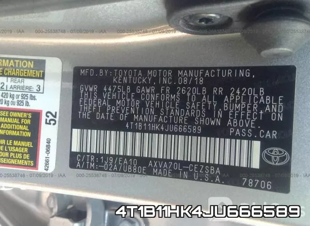 4T1B11HK4JU666589 фото 10