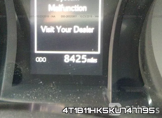 4T1B11HK5KU747795 фото 7